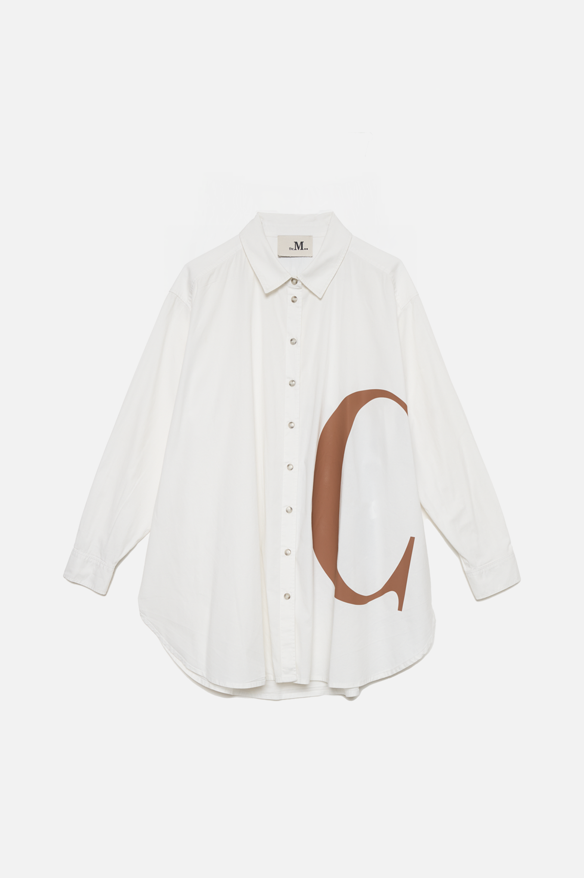CAMICIA PERSONALIZZATA bianca lettere cioccolato